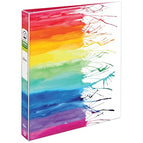 1 Binder / Watercolor Rainbow