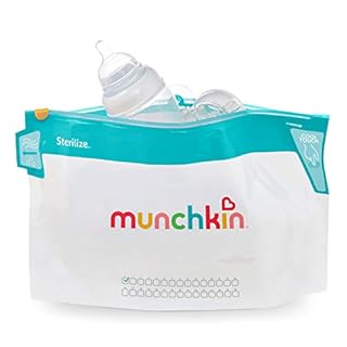Munchkin® Sterilize™ Microwave Bottle Steam Sterilizer Bags, 30 Uses per Bag, 6 Pack Multicolor