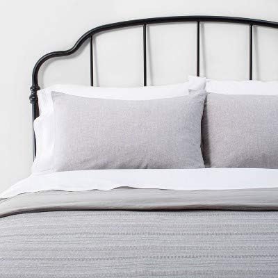 Hearth & Hand with Magnolia 3pc King Textured Stripe Comforter Set Gray