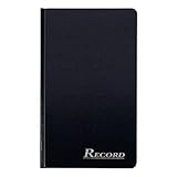 Adams Record Ledger, Hard Bound Textured Cover, 7.5 x 12.25 Inches, 300 Acid Free Pages, Navy (ARB712R3M), White