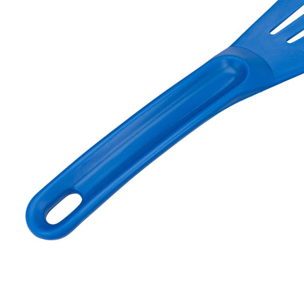 Matfer Bourgeat Exoglass Pelton Slotted Spatula 12in Blue