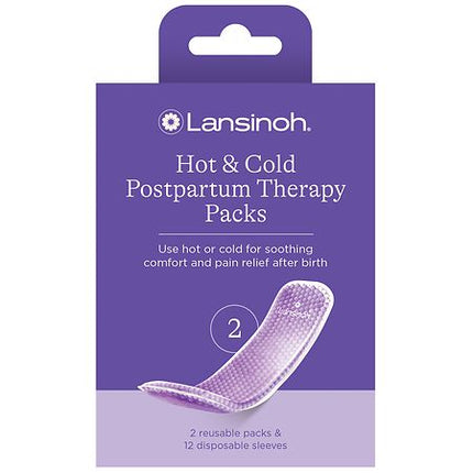 Lansinoh Hot and Cold Pads for Postpartum Essentials, 2 Count Postpartum Pads
