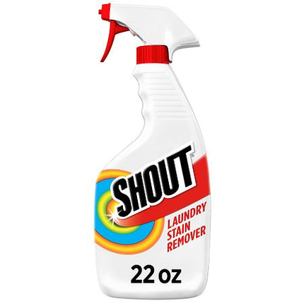 Shout Active Enzyme Laundry Stain Remover Spray, Triple-Acting Formula Clings, Penetrates, and Lifts 100+ Types of Everyday Stains - Prewash Spray 22oz