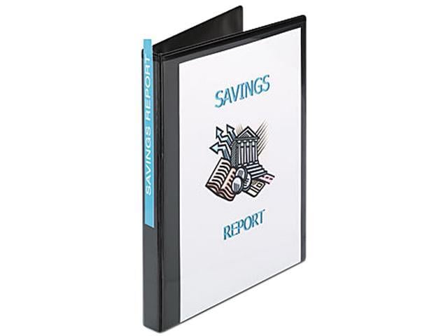 Avery Heavy-Duty Nonstick View 3 Ring Binder, 1/2 inch Slant Rings, 135-Sheet Capacity, Black (05233)