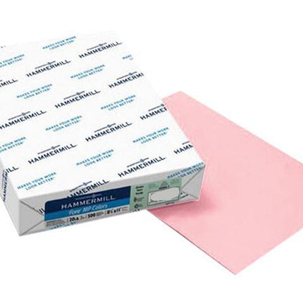 Hammermill Colored Paper, 24 lb Pink Printer Paper, 8.5 x 11-1 Ream (500 Sheets) - Made in the USA, Pastel Paper, 104463R