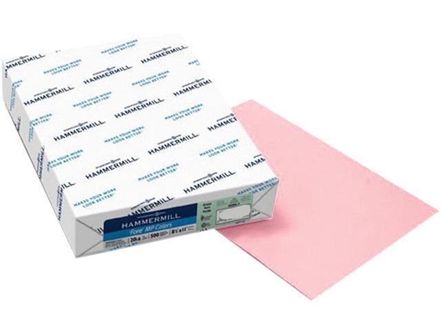 Hammermill Colored Paper, 24 lb Pink Printer Paper, 8.5 x 11-1 Ream (500 Sheets) - Made in the USA, Pastel Paper, 104463R