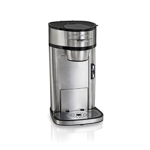 Hamilton Beach The Scoop Single Serve Coffee Maker & Fast Grounds Brewer, Brews in Minutes, 8-14oz. Cups, Stainless Steel Stainless Steel