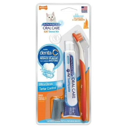 Nylabone Advanced Oral Care Cat Dental Kit Original (3 Count)