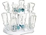 Munchkin® High Capacity Drying Rack for Baby Bottles and Accessories, White Pink