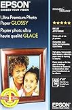 EPSON 60-Sheet 4X6 Glossy Ultra Premium Photo Paper