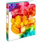 1 Binder / Rainbow Inkblot