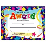 Trend Enterprises Certificate of Award Colorful Classics Certificates, 8.5 x 11 Inches - 30 Piece, (T-2951)