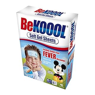 BEKOOOL Soft Gel Sheets for Kids for Cooling Relief from Fever discomfort | 4 Count