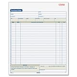 Adams Purchase Order Book, 8.38 x 10.69 Inch, 3-Part, Carbonless, 50 Sets, White, Canary and Pink (TC8131)