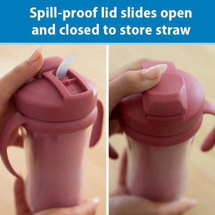 Dr. Brown's Milestones Insulated Sippy Cup With Straw Handles 10oz