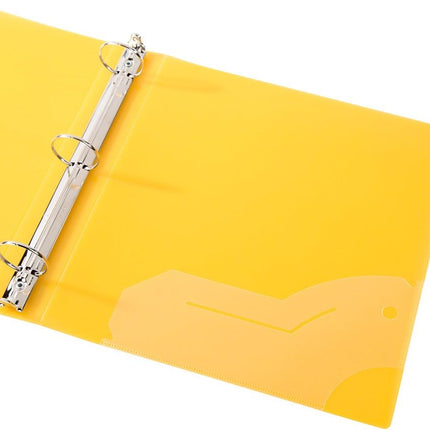 Filexec 1 Inch Frosted Assorted Color 3-Ring Binder 6 Pack