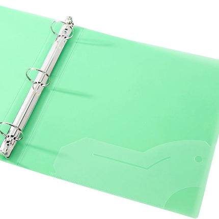 Filexec 1 Inch Frosted Assorted Color 3-Ring Binder 6 Pack