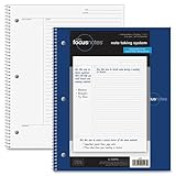 Oxford FocusNotes Note Taking System 1-Subject Notebook, 11 x 9 Inches, White, 100 Sheets (90223) - Black