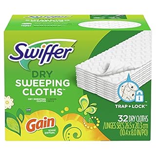 Swiffer Sweeper Dry Sweeping Cloth Refills, Gain Original, 32 Count