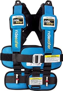 RideSafer - Small Blue, Lightweight, Compact, Portable Car Seat - Perfect for Travel and Everyday Child Safety Blue