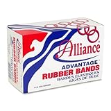 Alliance Rubber 26145 Advantage Rubber Bands Size #14, 1 lb Box Contains Approx. 2250 Bands (2" x 1/16", Natural Crepe),Beige