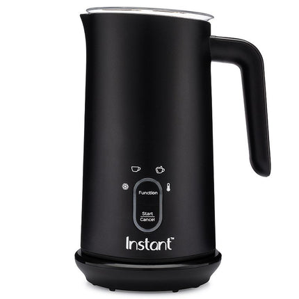 Instant Pot Milk Frother, 4-in-1 Electric Milk Steamer, 10oz/295ml Automatic Hot and Cold Foam Maker and Milk Warmer for Latte, Cappuccinos, Macchiato, From the Makers of Instant 500W, Black Black