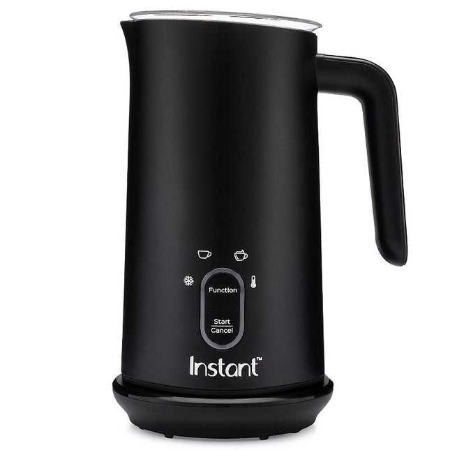 Instant Pot Milk Frother, 4-in-1 Electric Milk Steamer, 10oz/295ml Automatic Hot and Cold Foam Maker and Milk Warmer for Latte, Cappuccinos, Macchiato, From the Makers of Instant 500W, Black Black