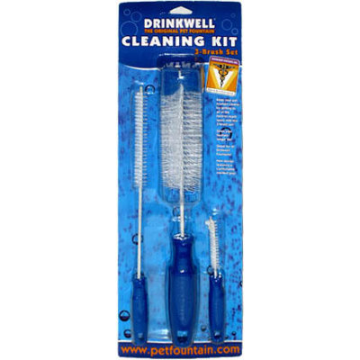 PetSafe Drinkwell Pet Fountain Cleaning Kit, 3 Brushes, Works with All PetSafe Cat and Dog Water Dispensers, Convenient and Easy to Use, Durable, Rust-Resistant Material