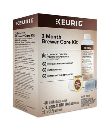 Keurig 3-Month Brewer Maintenance Kit Includes Descaling Solution, Water Filter Cartridges & Rinse Pods, Compatible Classic/1.0 & 2.0 K-Cup Coffee Makers, 7 Count 7 Count