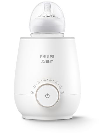 Philips Avent Premium Fast Bottle Warmer, with Smart Temperature Control, Water Bath Technology, Automatic Shut-Off, Model SCF358 Java