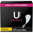 U by Kotex Lightdays Plus Regular Fragrance Free Daily Panty Liners