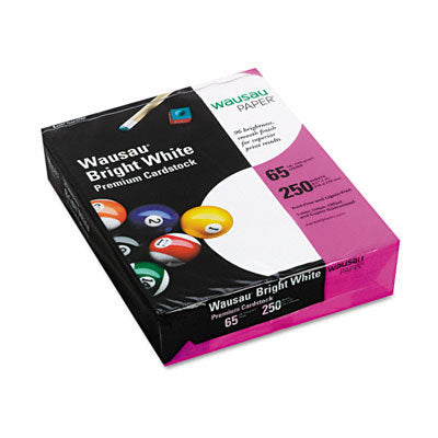 Neenah Bright White Bright White Card Stock, 96 Bright, 65 lb Cover Weight, 8.5 x 11, 250/Pack