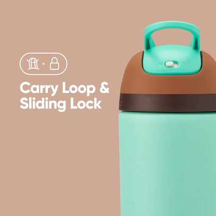 Owala Kids Flip Insulated Stainless-Steel Water Bottle 14oz Straw Locking Lid