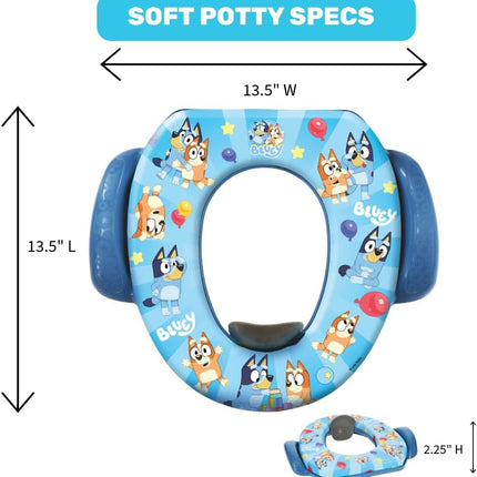 Ginsey Bluey Soft Potty Training Seat 13.5in Blue