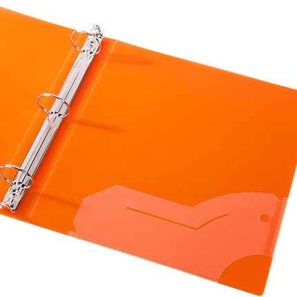 Filexec 1 Inch Frosted Assorted Color 3-Ring Binder 6 Pack