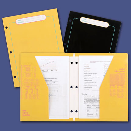 Mead Trapper Keeper 1 Inch Retro Binder with Folders Glow