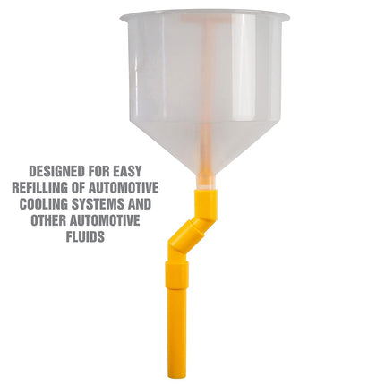 OEMTOOLS 87041 Drip Free Funnel for Automotive Fluids 6 Piece Kit White
