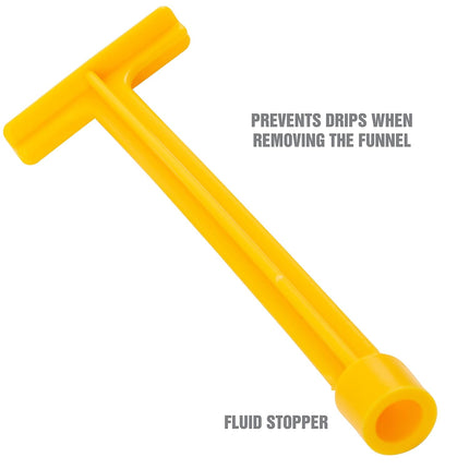 OEMTOOLS 87041 Drip Free Funnel for Automotive Fluids 6 Piece Kit White