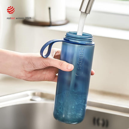 Philips GoZero Active BPA-Free Water Bottle With Fitness Filter 24oz Blue