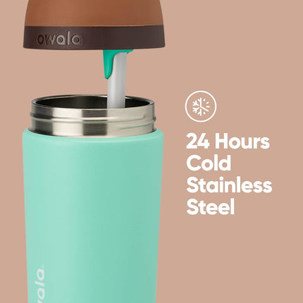 Owala Kids Flip Insulated Stainless-Steel Water Bottle 14oz Straw Locking Lid