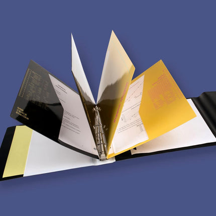 Mead Trapper Keeper 1 Inch Retro Binder with Folders Glow