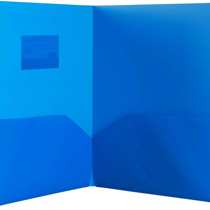 Durable Filexec Poly 2 Pocket Portfolio Folders 5 Pack Blue