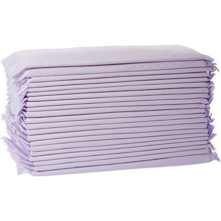Amazon Basics Cat Litters Pee Pads, 40 Count, Universal Fit for Litter Box, Odor Control with Fresh Scent, Purple and White