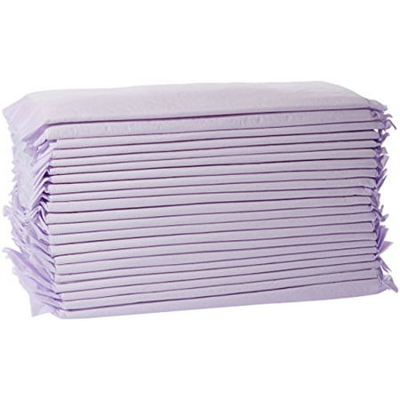 Amazon Basics Cat Litters Pee Pads, 40 Count, Universal Fit for Litter Box, Odor Control with Fresh Scent, Purple and White