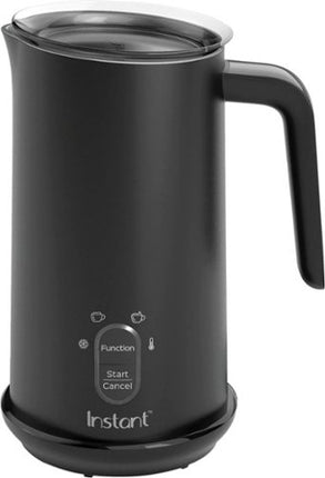 Instant Pot Milk Frother, 4-in-1 Electric Milk Steamer, 10oz/295ml Automatic Hot and Cold Foam Maker and Milk Warmer for Latte, Cappuccinos, Macchiato, From the Makers of Instant 500W, Black Black