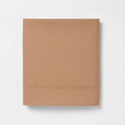 Threshold King 300 Thread Count Ultra Soft Flat Sheet Brown