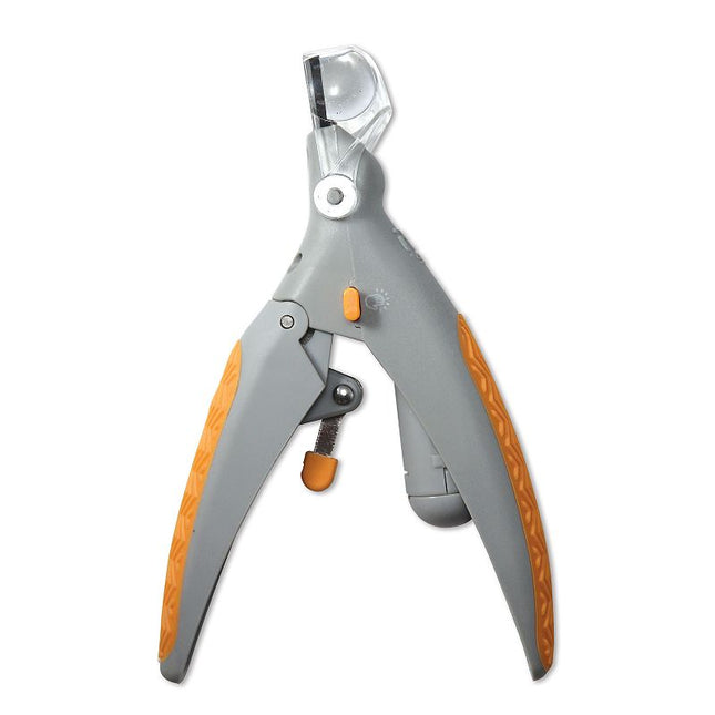 Allstar Innovations PetiCare LED Light Pet Nail Clipper- Great for Trimming Cats & Dogs Nails & Claws, 5X Magnification That Doubles as a Nail Trapper, Quick-Clip, Steel Blades