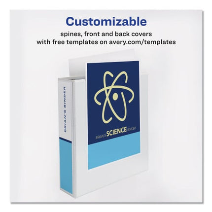 Avery Durable White 2.5 Inch View Binder with EZD Rings