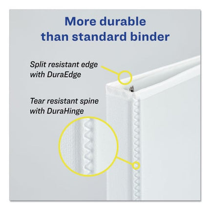 Avery Durable White 2.5 Inch View Binder with EZD Rings