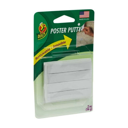 Duck PTY-2 Brand Removable Mounting Poster Putty, 2 oz., White (1436912)